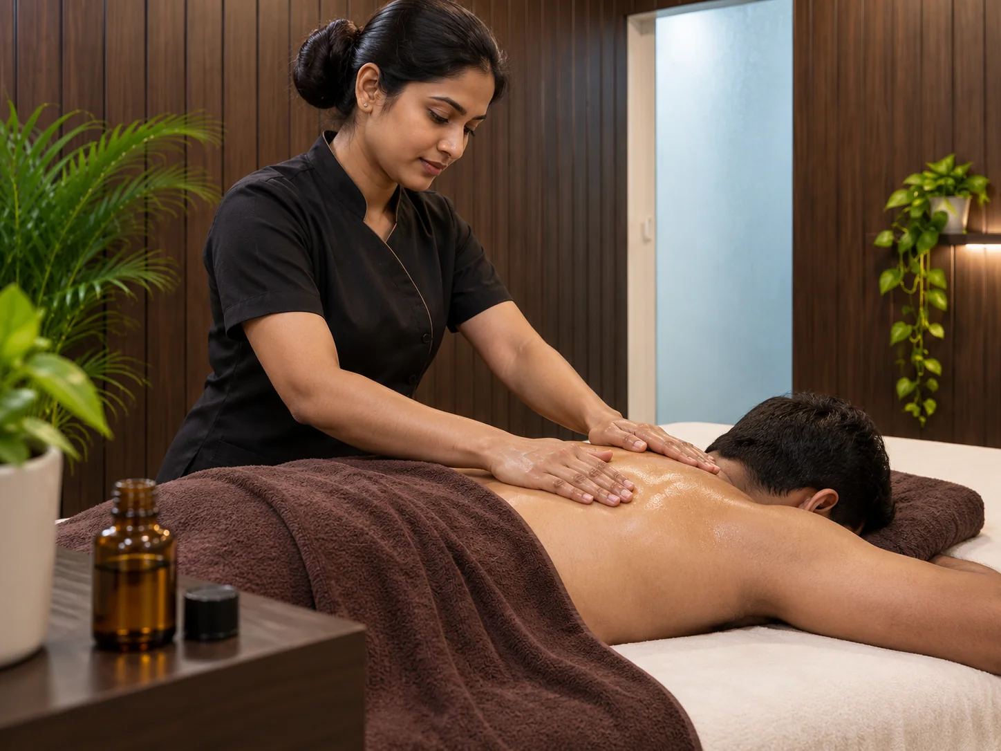 Aromatherapy Massage illustration at Ojas