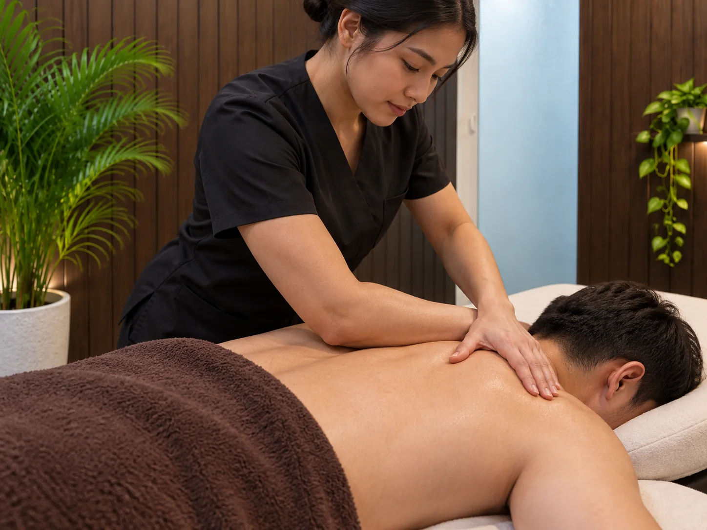 Deep Tissue Massage illustration at Ojas