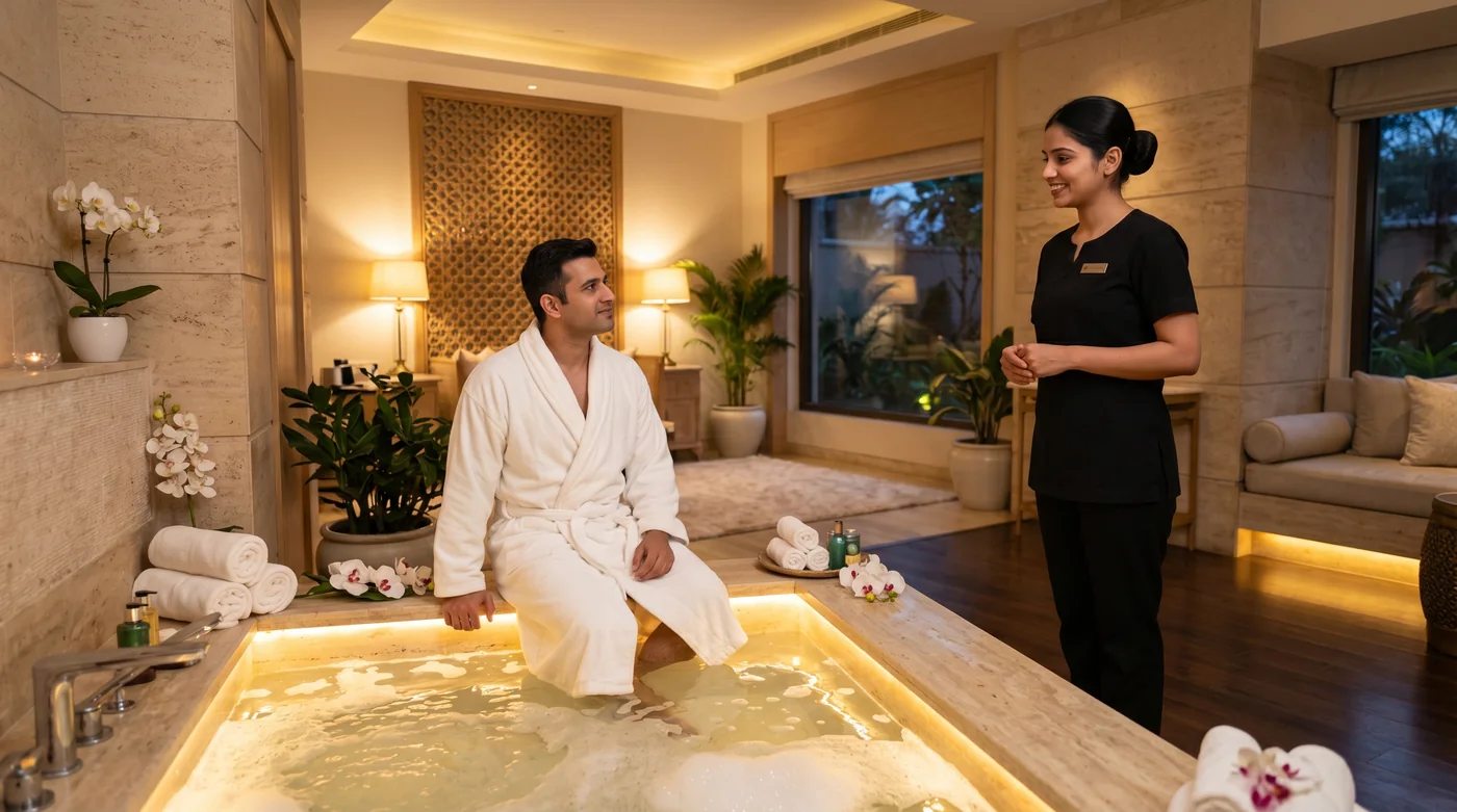 Massage + Jacuzzi at Ojas Wellness Spa in Hafeezpet